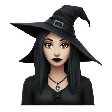 Goth witch sticker