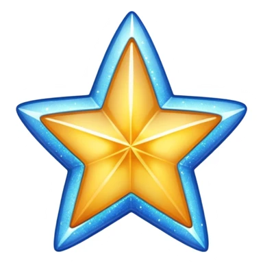 Sparkly star sticker