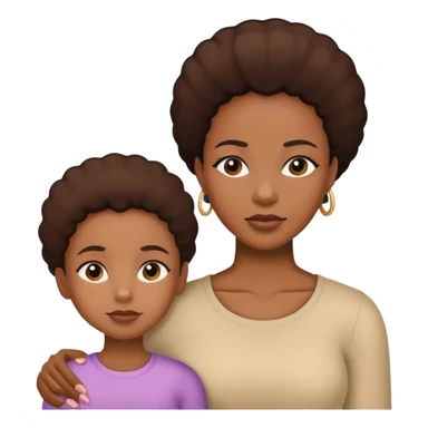 black Mom daughter not getting along sticker