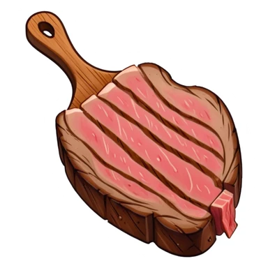 Tri tip steak sticker