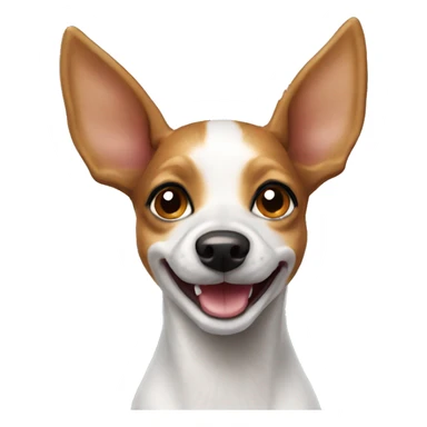 Toy fox terrier smiling  sticker