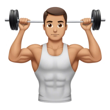 guy cable crossover pec exercise sticker