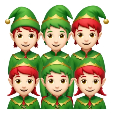 christmas elves sticker