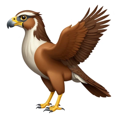 Horse and a falcon sticker