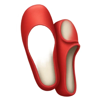 Slippers red sticker