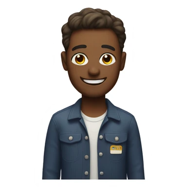 sam at the happy mixer  sticker