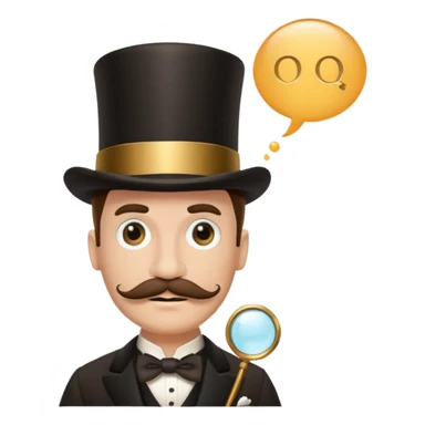 Fancy man with top hat and mustache and wearing monocle, and having a speech bubble saying, “it is so” sticker