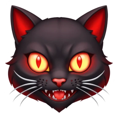  red vampire cat sticker