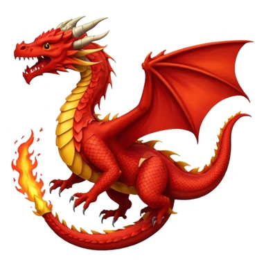 Red dragon sticker