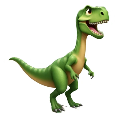 Dinosaur riding a surfboard  sticker