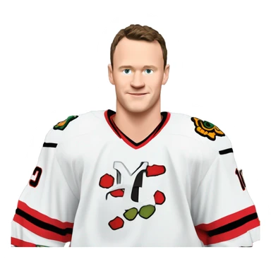 Jonathan Toews in front of the Eiffel Tower  sticker