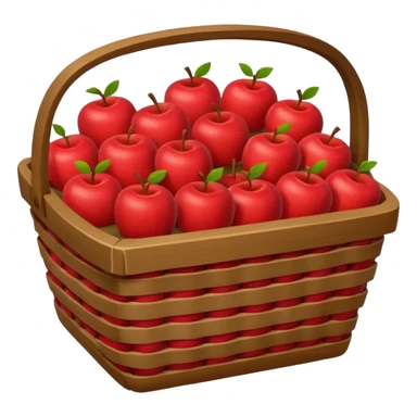 Rectangular Apple Basket sticker