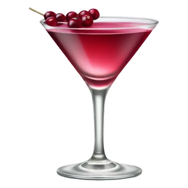 Cosmolitan coctail - vodka with cranberry juice in a martini glass. sticker