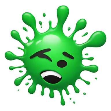 green splat sticker