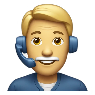 telephone-call-man sticker
