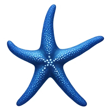 Blue Starfish no face sticker
