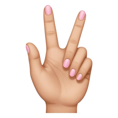 light brown hand with pinky finger raised sticker