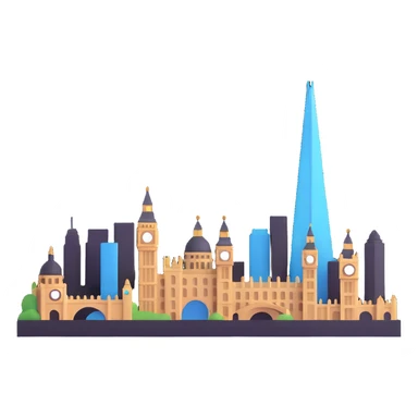 London skyline sticker
