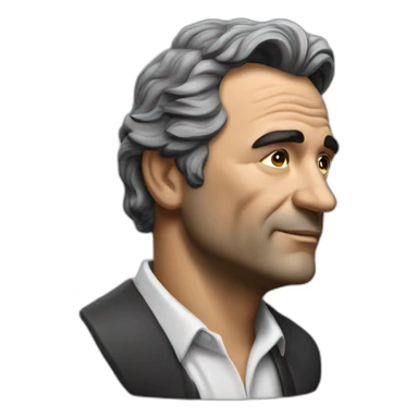 Peter falk realistic side view sticker