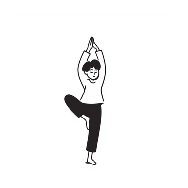 yoga woman sticker