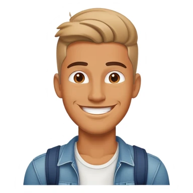 Cool attitude body language dude sticker