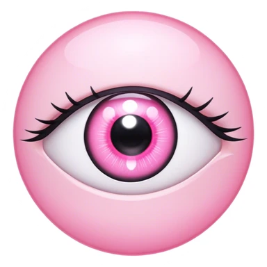 pink shojo anime eyes sticker