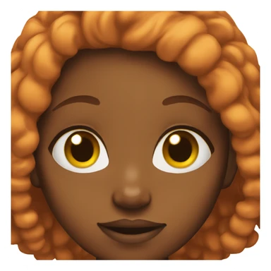 black girl with ginger hair sticker