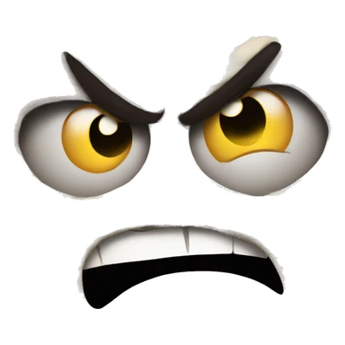 newspaper angry face sticker