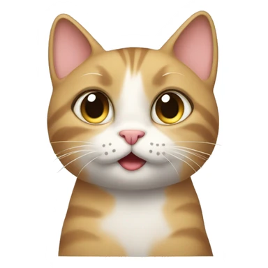 cute cat thinking sticker