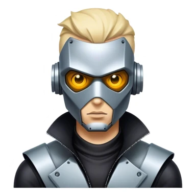 mean robot cyber punk hacker savage vigilante bank robber billionaire playboy  sticker