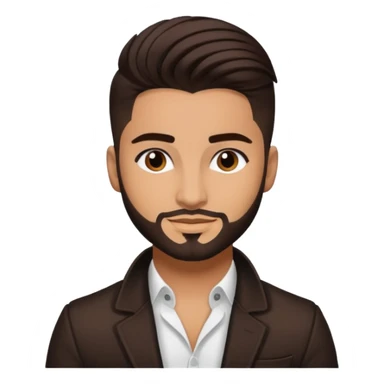 Maluma with dark brown hair sticker