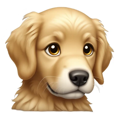 Golden retriever puppy  sticker