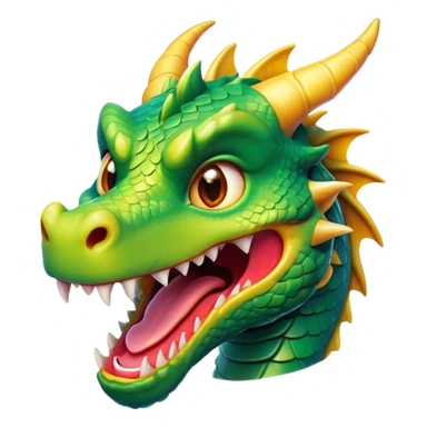 Cinematic Comical Dragon Portrait Emoji, Head tilted dramatically with an exaggeratedly amused expression, featuring a striking, glossy scaled body with bold, angular features and wide, expressive eyes filled with playful disbelief, Simplified yet hilariously expressive features, highly detailed, glowing with a slightly sassy, otherworldly glow, high shine, dramatic yet playful, stylized with an air of cheeky mythical mischief, soft glowing outline, capturing the essence of a spirited and over-the-top dragon that looks ready to breathe fire into internet fame instantly! sticker