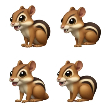 knife chipmunk sticker