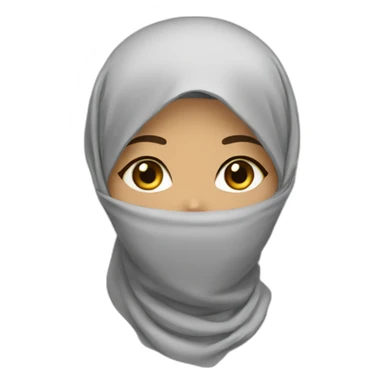 Algérien girl hijab sticker