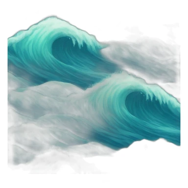 sea wave wind sticker