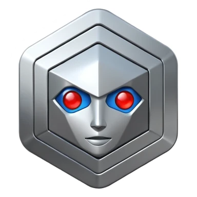 Create an emoji in which it is representing AI logo similarly like the logo of GPT but different completely different sticker