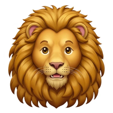 Cowardly Lion from Oz with golden brown fur sticker
