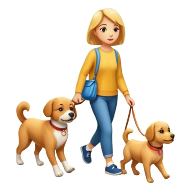 Pasear perrito sticker