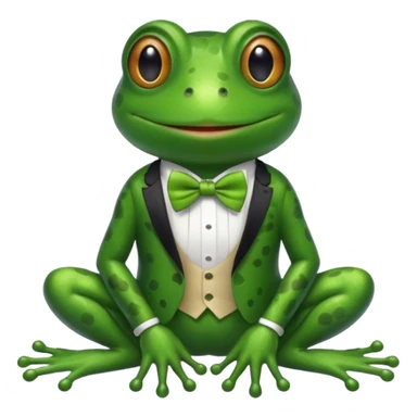 Sapo con moño  sticker