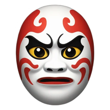 paint KABUKI art daruma  sticker