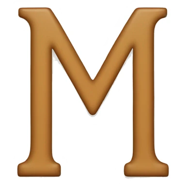 Letter M sticker