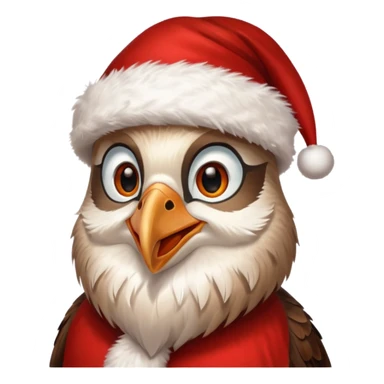 Kookaburra Santa sticker