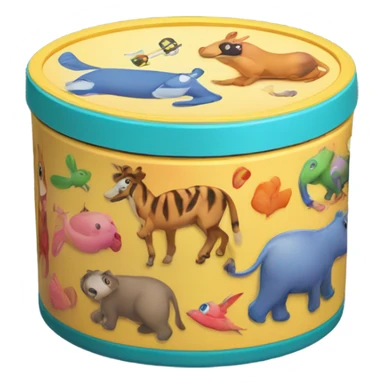 Cute face paint can sticker