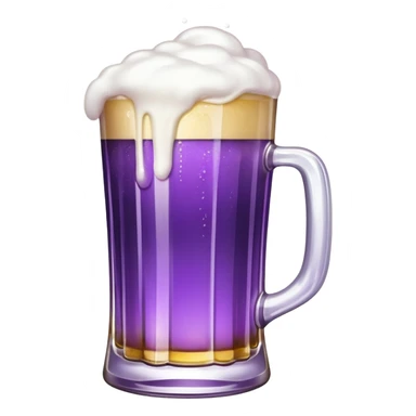 beer white and purple sticker