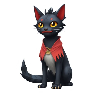  Kawaii Edgy Cool Beautiful Nargacuga-Litten full body sticker