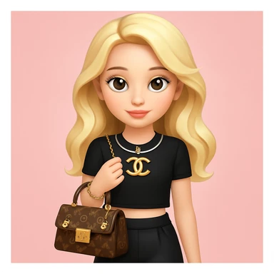 Add a soft pink background behind the girl, keeping the rest of the image unchanged, in a gentle and subtle manner. sticker