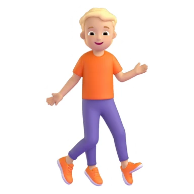 joyful young boy sticker