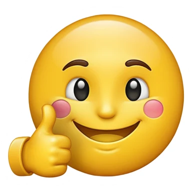 round emoji, smiling face, thumbs up, 'we back' text sticker