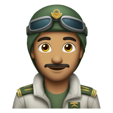 plane with arab pilot sticker